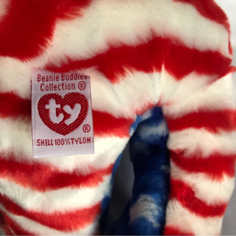 2002 Ty Beanie Buddy Liberty with RED Head - Picture 9 of 12